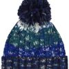 Corkscrew Pom Pom Beanie, Alpine Blues