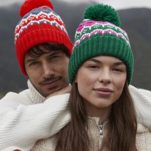 Retro Ski Beanie, Alpine Lodge
