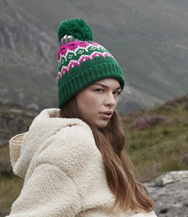 WH-BLANK-BN-UN-AlpineLodge-model-front Retro Ski Beanie, Alpine Lodge