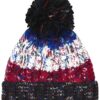 Corkscrew Pom Pom Beanie, Black Jacks