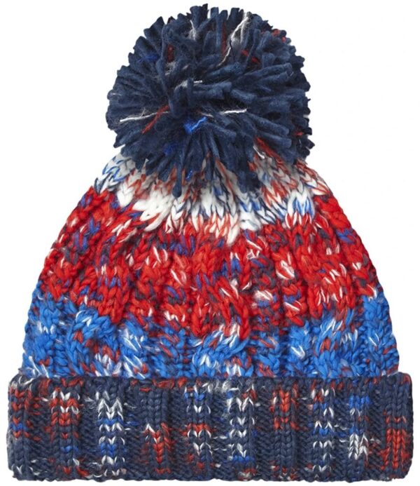 Corkscrew Pom Pom Beanie, Chilli Blues