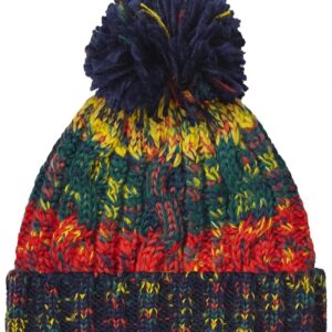 Corkscrew Pom Pom Beanie, Crackling Campfire