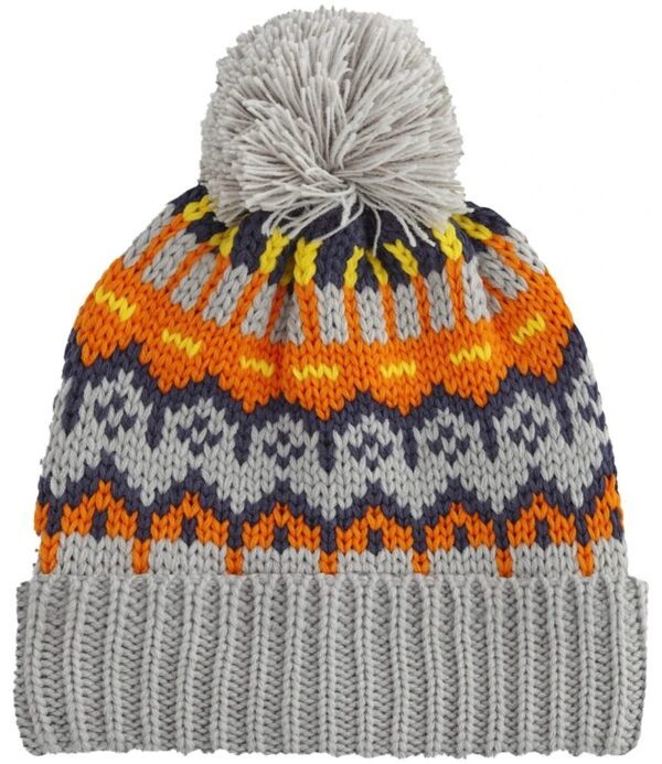 WH-BLANK-BN-UN-GlacierGrey-front Retro Ski Beanie, Glacier Grey