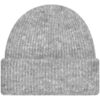 WH-BLANK-BN-UN-GreyMarl-front Cosy Ribbed Beanie, Grey Marl