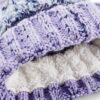 Corkscrew Pom Pom Beanie, Lavender Fizz