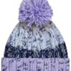 Corkscrew Pom Pom Beanie, Lavender Fizz