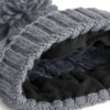 Cable Knit Melange Beanie, Light Grey