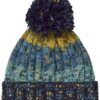 Corkscrew Pom Pom Beanie, Marina Splash