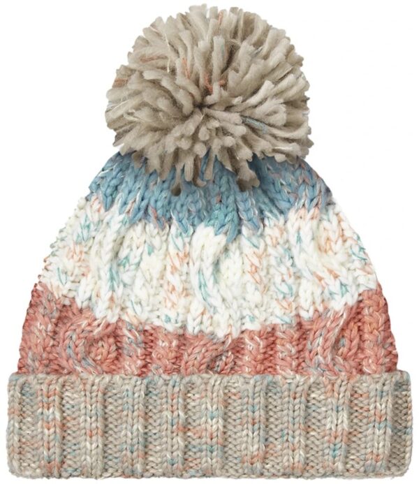 Corkscrew Pom Pom Beanie, Milkshake Mix