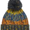 Corkscrew Pom Pom Beanie, Retro Blues