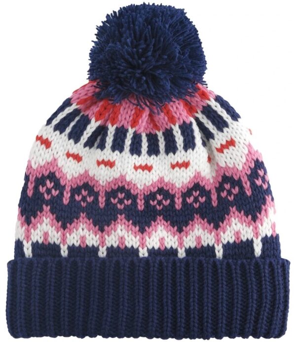 WH-BLANK-BN-UN-SnowBlossom-front Retro Ski Beanie, Snow Blossom