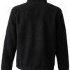 Full Zip Borg Fleece, Black