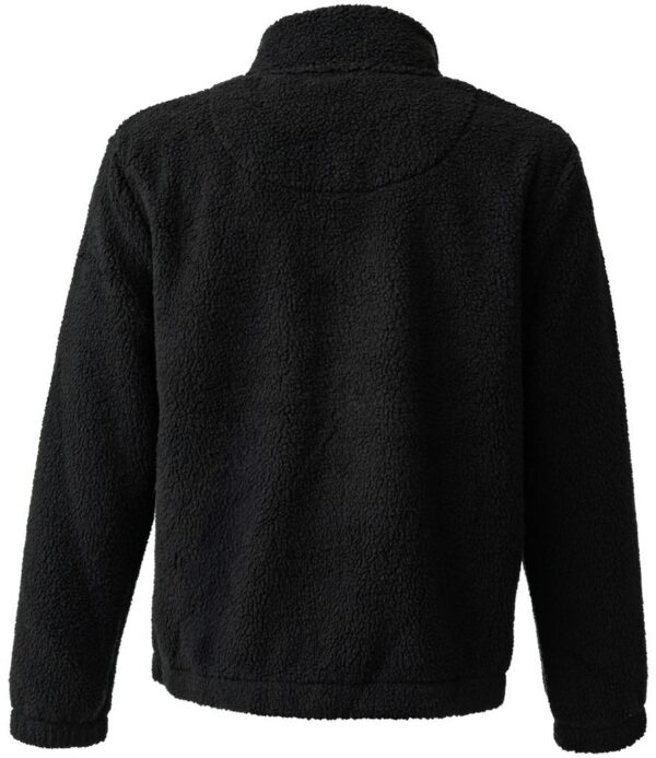 Full Zip Borg Fleece, Black
