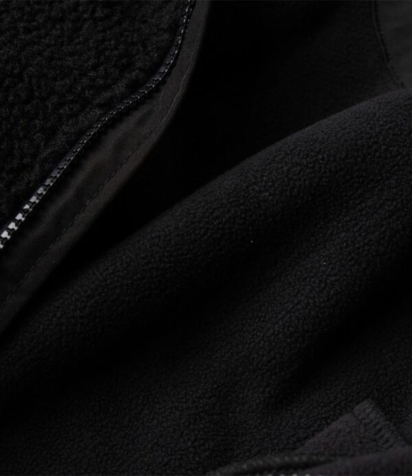 Full Zip Borg Fleece, Black