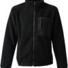 Full Zip Borg Fleece, Black