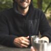 Full Zip Borg Fleece, Black