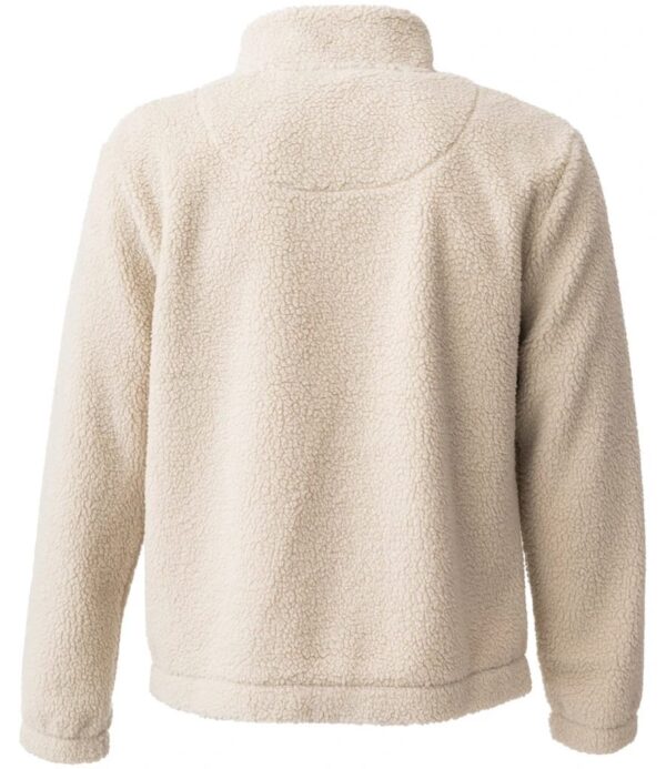 Full Zip Borg Fleece, Natural