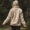 Full Zip Borg Fleece, Natural
