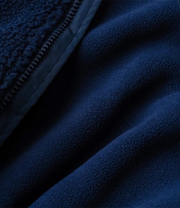 Full Zip Borg Fleece, Navy