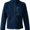 Full Zip Borg Fleece, Navy