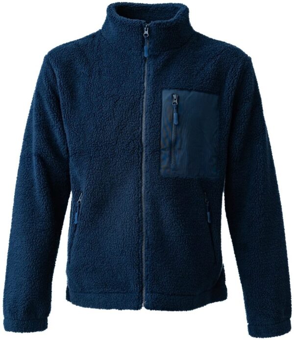 Full Zip Borg Fleece, Navy