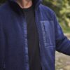 Full Zip Borg Fleece, Navy