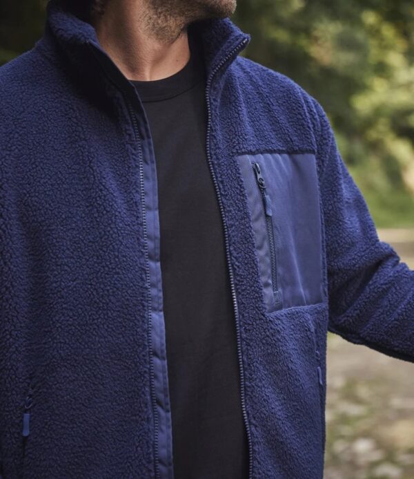 Full Zip Borg Fleece, Navy