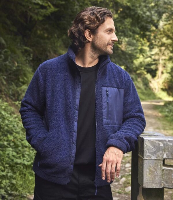 Full Zip Borg Fleece, Navy