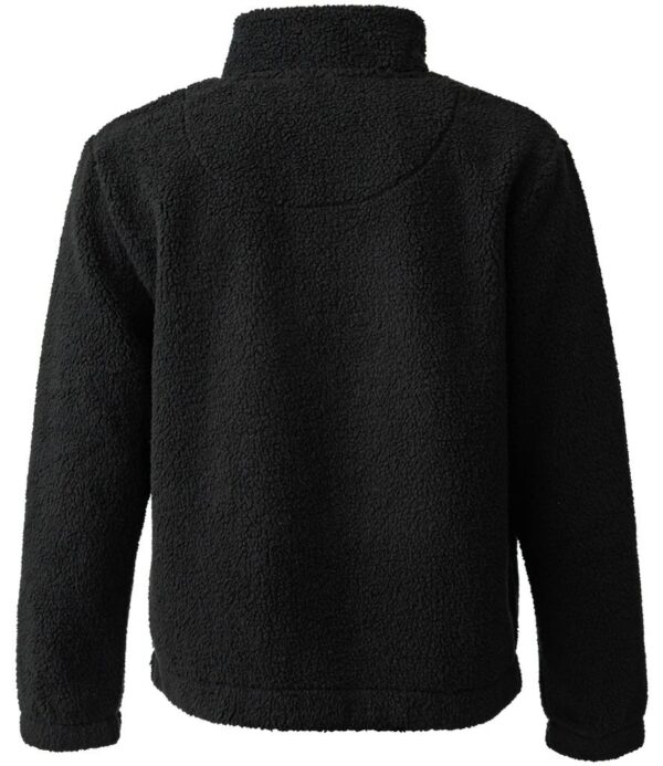 Quarter Zip Borg Fleece, Black