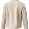 Quarter Zip Borg Fleece, Natural