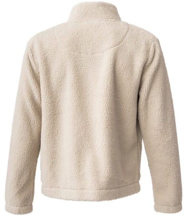 Quarter Zip Borg Fleece, Natural