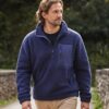 Quarter Zip Borg Fleece, Navy