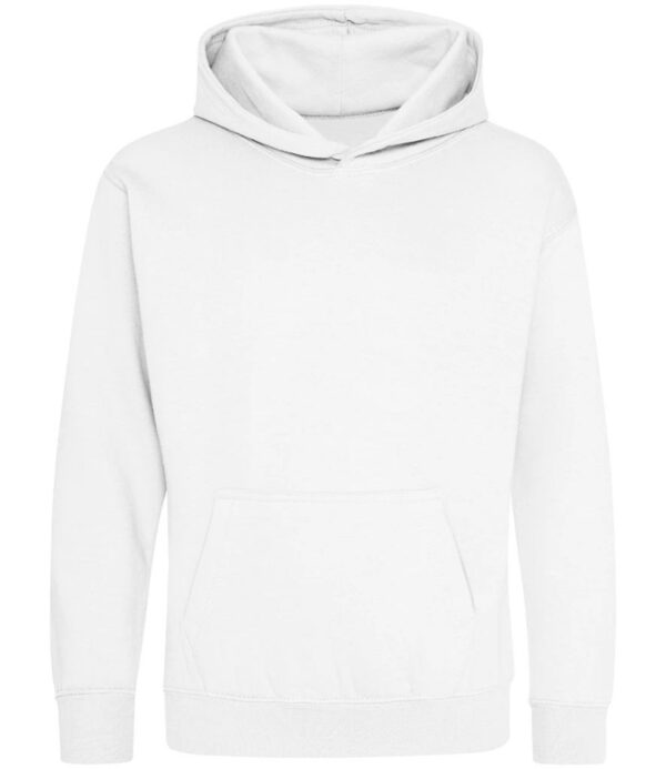 WH-BLANK-HD-KD-ArcticWhite-front Kids Hoodie, Arctic White
