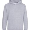 WH-BLANK-HD-KD-HeatherGrey-front Kids Hoodie, Heather Grey