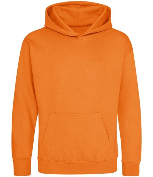 WH-BLANK-HD-KD-OrangeCrush-front Kids Hoodie, Orange Crush