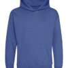WH-BLANK-HD-KD-RoyalBlue-front Kids Hoodie, Royal Blue