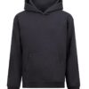 WH-BLANK-HD-KD-SolidCharcoal-front Kids Hoodie, Solid Charcoal