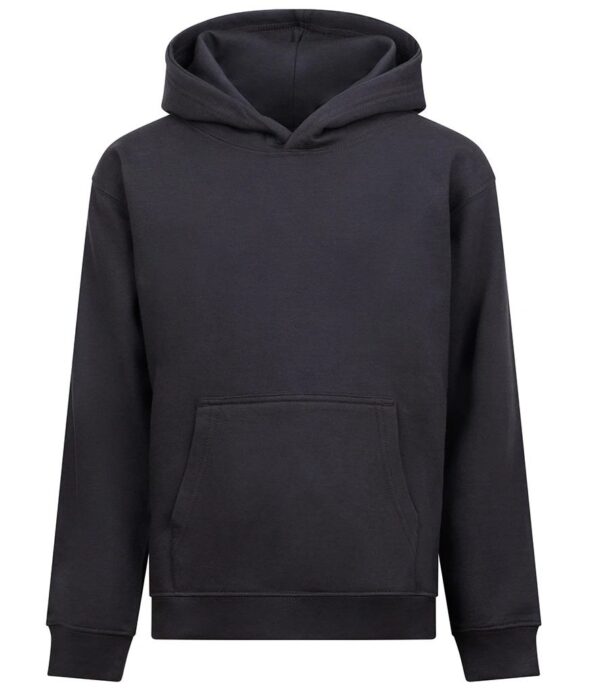 WH-BLANK-HD-KD-SolidCharcoal-front Kids Hoodie, Solid Charcoal