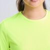 WH-BLANK-LS-LD-ElectricYellow-detail Women's Sport Long Sleeve Tshirt, Electric Yellow