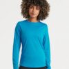 WH-BLANK-LS-LD-SapphireBlue-lifestyle Women's Sport Long Sleeve Tshirt, Sapphire Blue