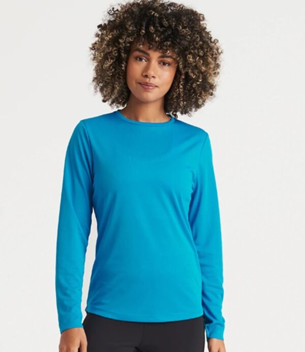 WH-BLANK-LS-LD-SapphireBlue-lifestyle Women's Sport Long Sleeve Tshirt, Sapphire Blue