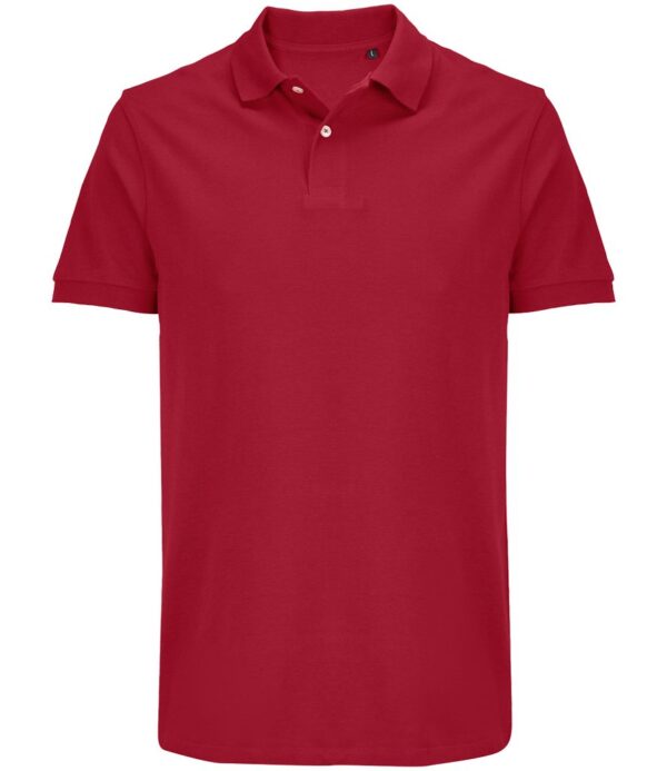WH-BLANK-PL-UN-FolkRed-front Polo Shirt, Folk Red