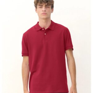 Polo Shirt, Folk Red
