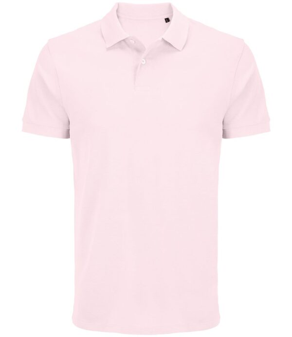 WH-BLANK-PL-UN-PalePink-front Polo Shirt, Pale Pink