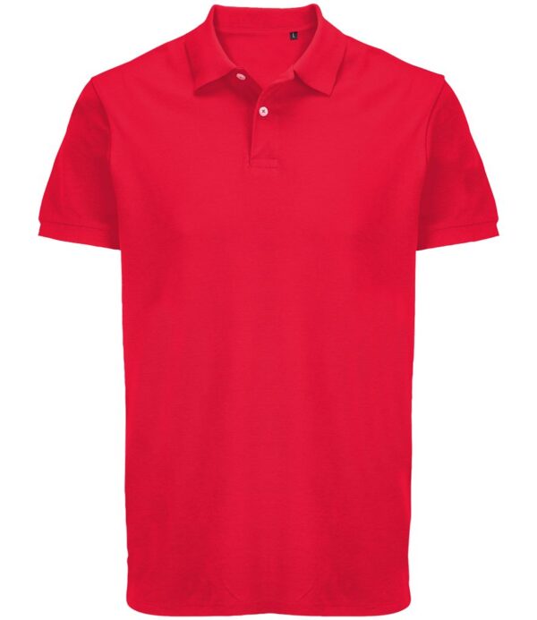 WH-BLANK-PL-UN-Red-front Polo Shirt, Red