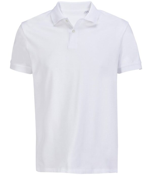 WH-BLANK-PL-UN-White-front Polo Shirt, White