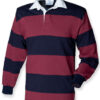 WH-BLANK-RG-UN-BurgundyNavy-front Striped Rugby Shirt