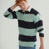 WH-BLANK-RG-UN-DuckEggNavy-lifestyle Striped Rugby Shirt