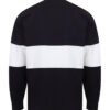 WH-BLANK-RG-UN-NavyWhite-back Panelled Rugby Shirt