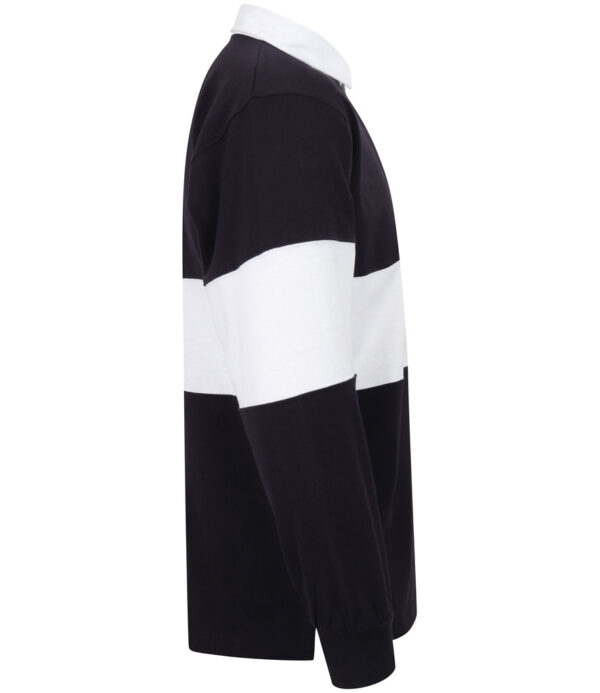 WH-BLANK-RG-UN-NavyWhite-right Panelled Rugby Shirt